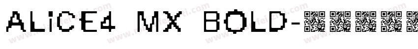 Alice4 MX Bold字体转换